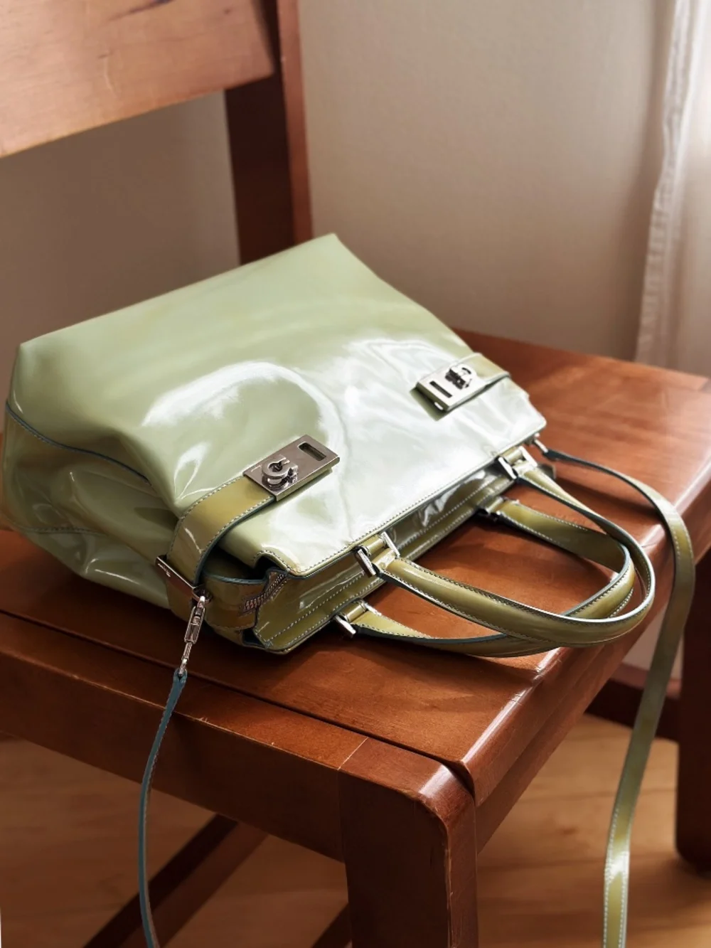 Salvatore Ferragamo Leather Top Handle Bag